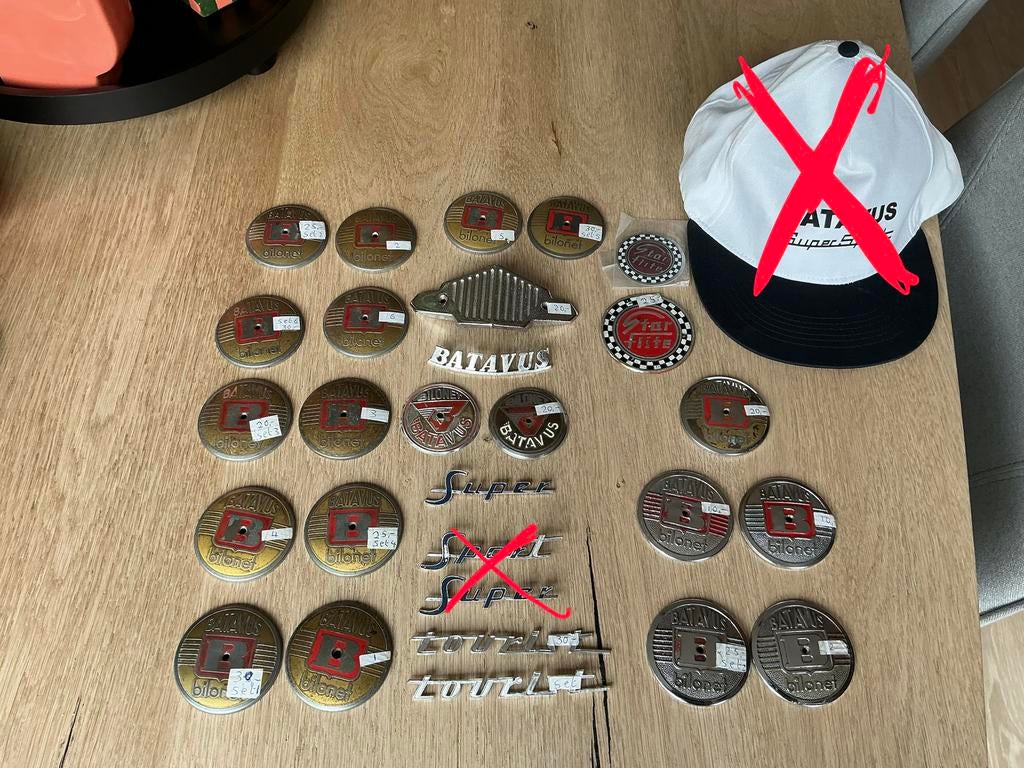 BATAVUS EMBLEMEN ,LOGO,S SUPER SPORT , TOERIST EN ONDERDELEN, Fietsen en Brommers, Ophalen of Verzenden, Zo goed als nieuw, Tank