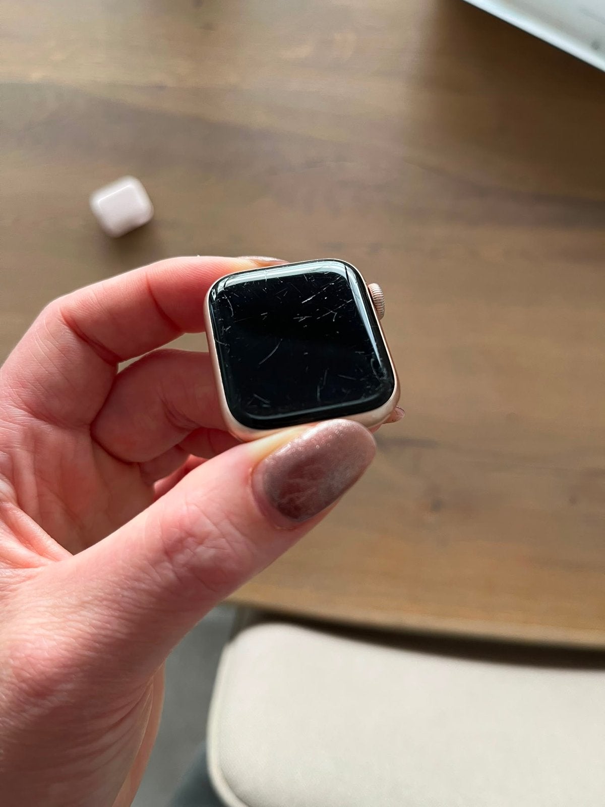 Apple Watch Series 5 GPS 40mm Goud Aluminium + Bandjes, Sieraden, Tassen en Uiterlijk, Smartwatches, Ophalen, IOS, Waterdicht
