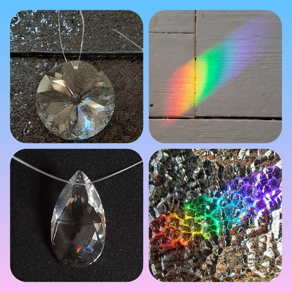 Kristal geslepen hangers zon of druppel geven schitteringen, Ophalen of Verzenden, Nieuw, Kristal, Overige typen