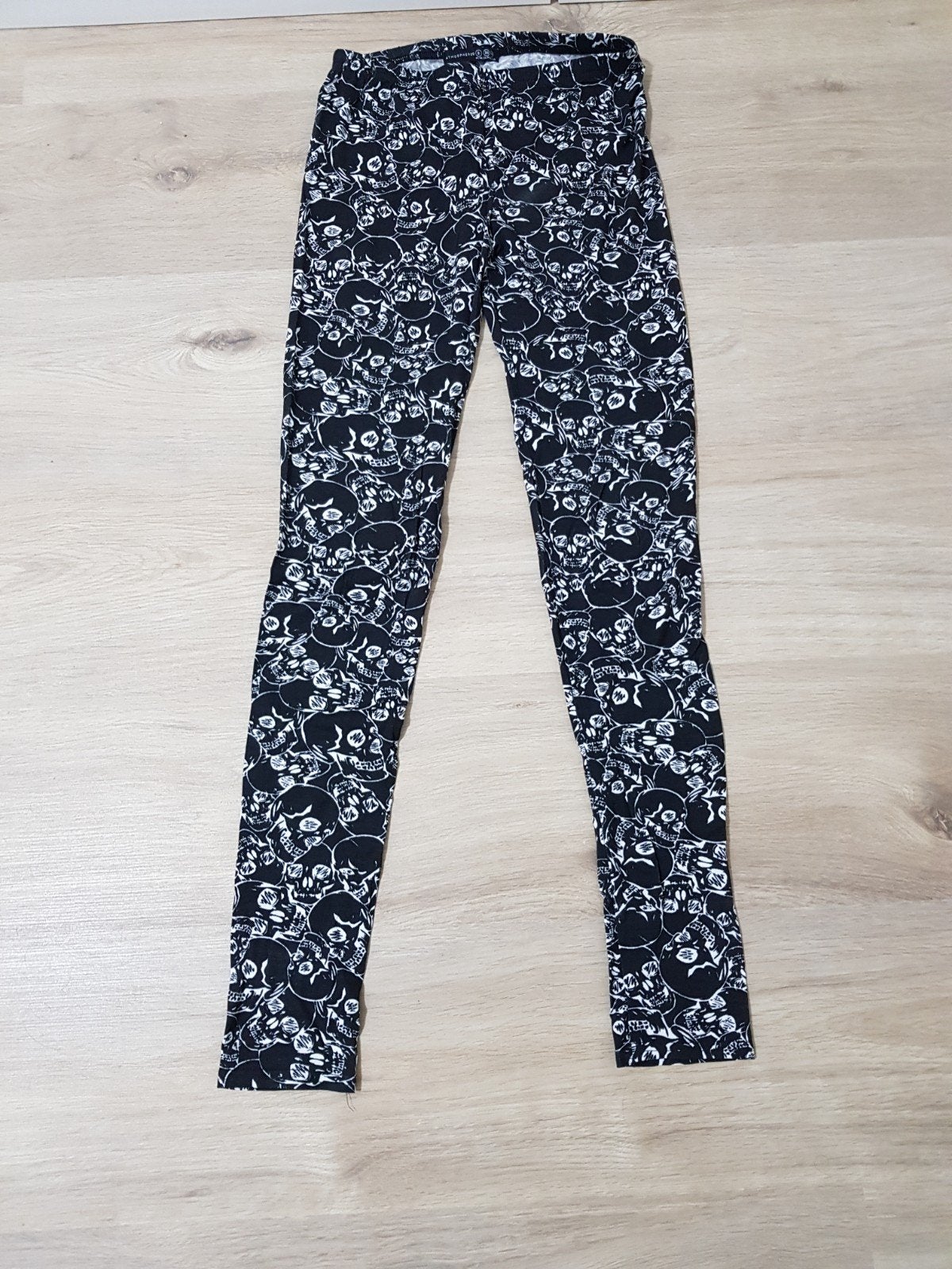 doodskop legging, Kleding | Dames, Zwart, Nieuw, Ophalen of Verzenden, Maat 36 (S)