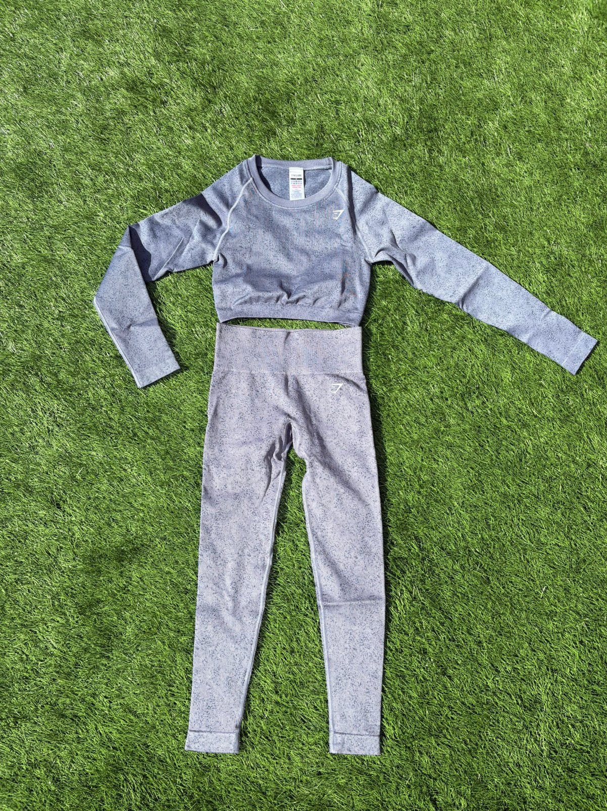 Gymshark seamless set, Maat 38/40 (M), Blauw, Ophalen of Verzenden, Fitness of Aerobics