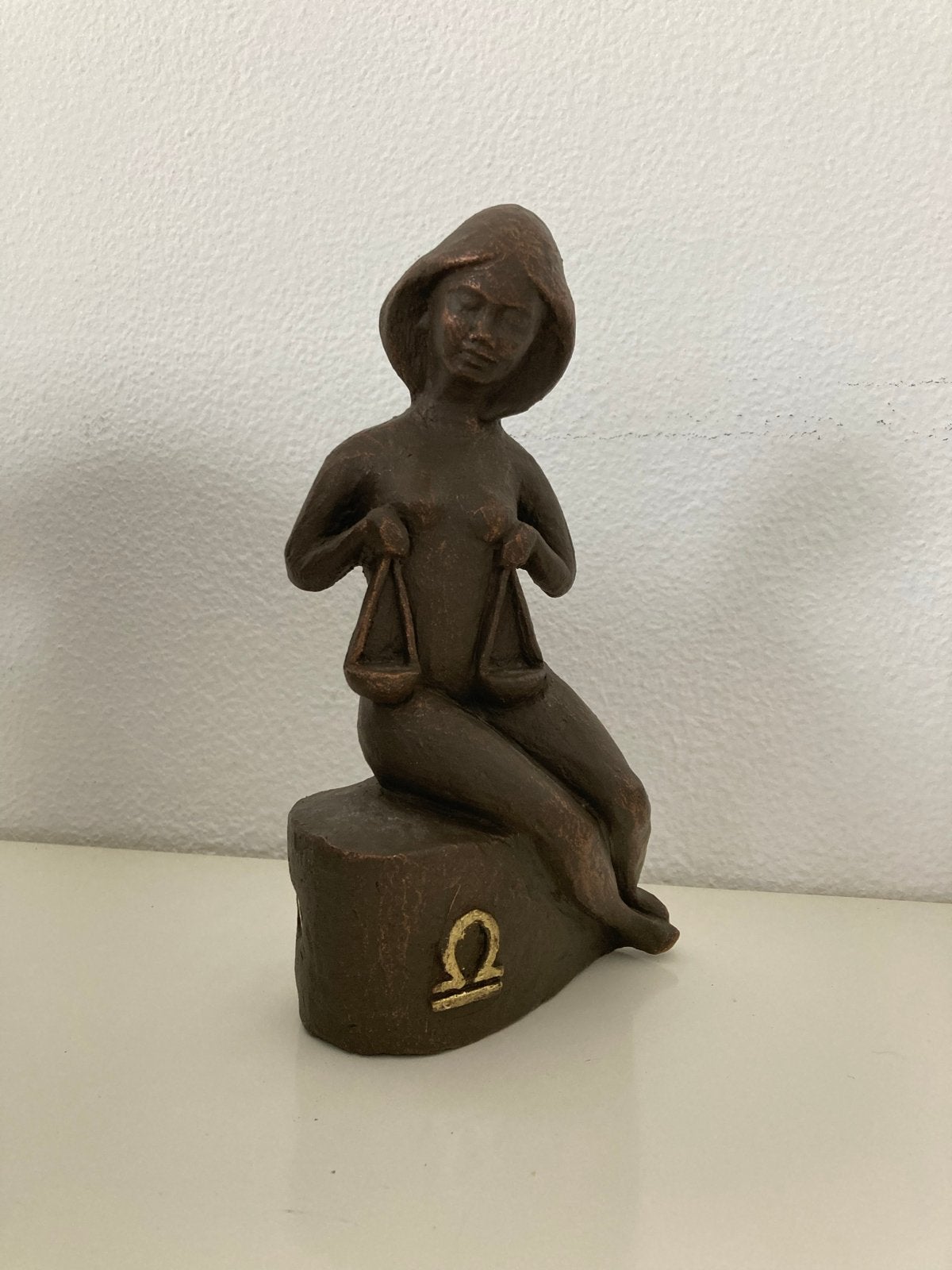 Beeldje Weegschaal Sterrenbeeld, Ophalen, Minder dan 20 cm, Overige materialen, Beeld