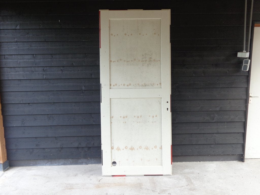 Deur, Doe-het-zelf en Verbouw, Deuren en Horren, Gebruikt, Overige typen, 215 cm of meer, 80 tot 100 cm, Hout, Ophalen