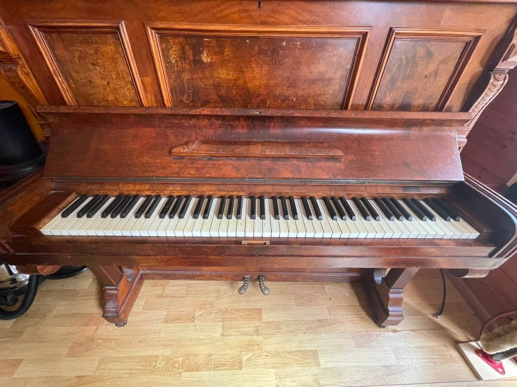 Antieke piano Rich. Lipp & Sohn (Stuttgart), Ophalen, Gebruikt, Bruin, Piano