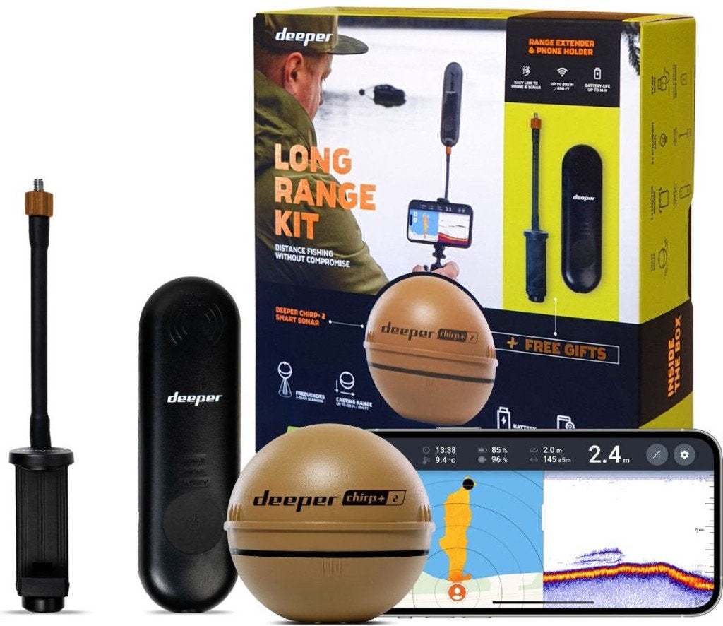 deeper chirp+ 2 long range kit, Watersport en Boten, Hengelsport | Karpervissen, Ophalen of Verzenden, Zo goed als nieuw, Overige typen