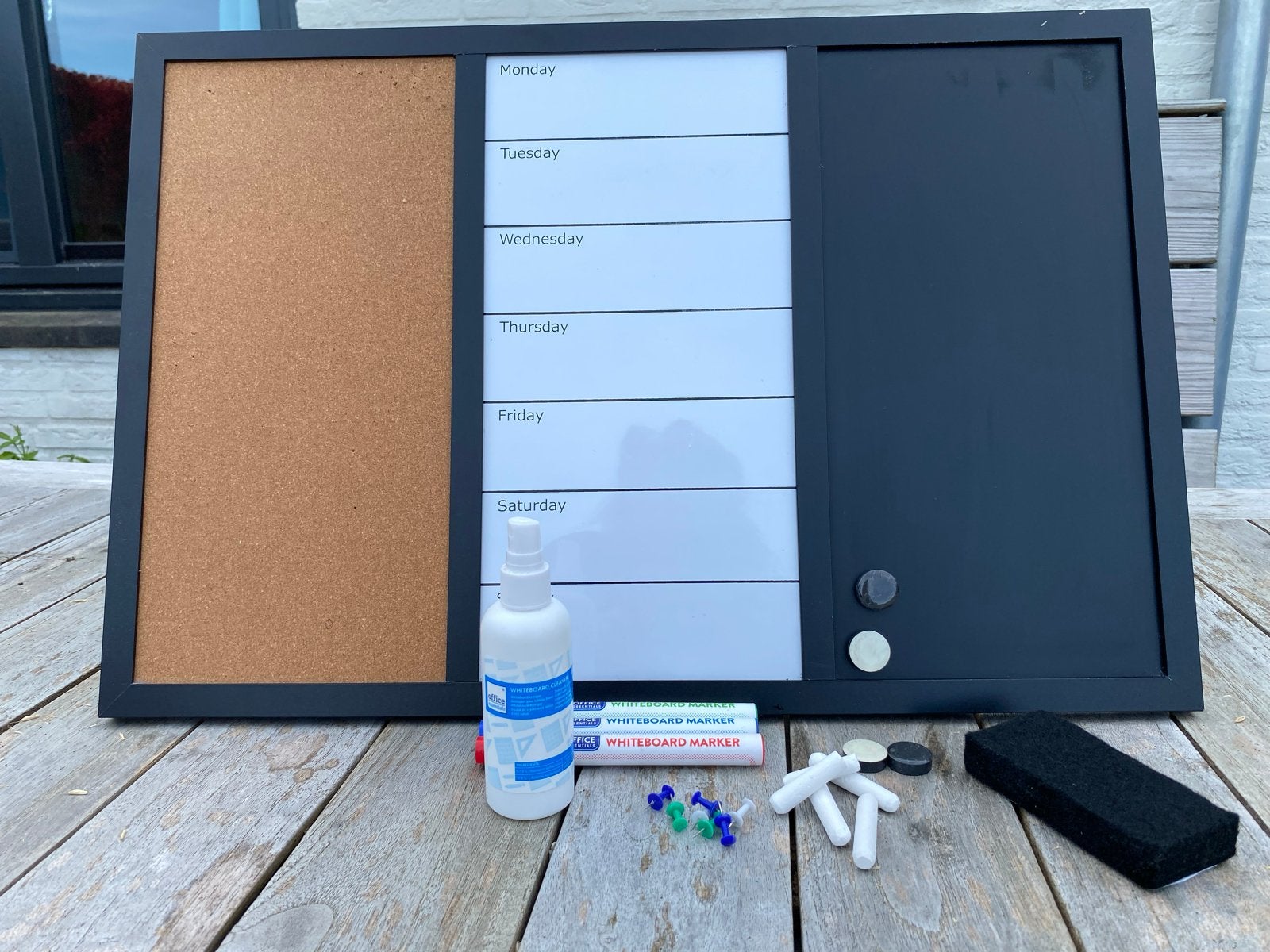 Weekplanner: prikbord, whiteboard & krijtbord, Ophalen, Zo goed als nieuw
