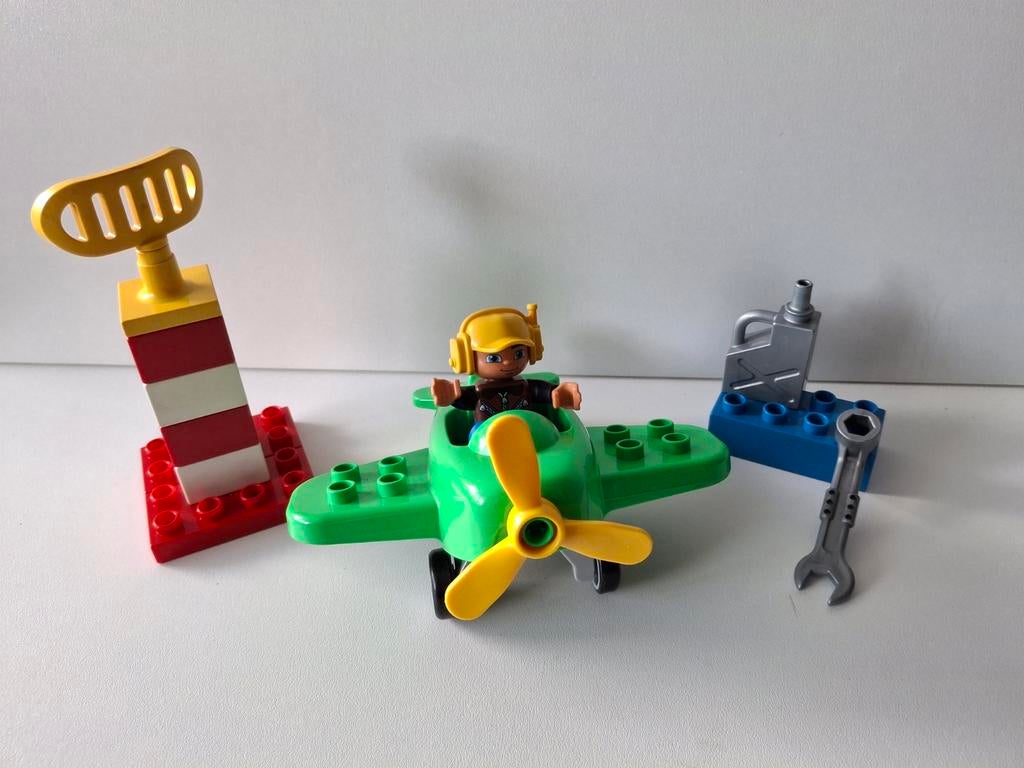 Duplo vliegtuig met piloot/monteur en radartoren, Ophalen of Verzenden, Duplo