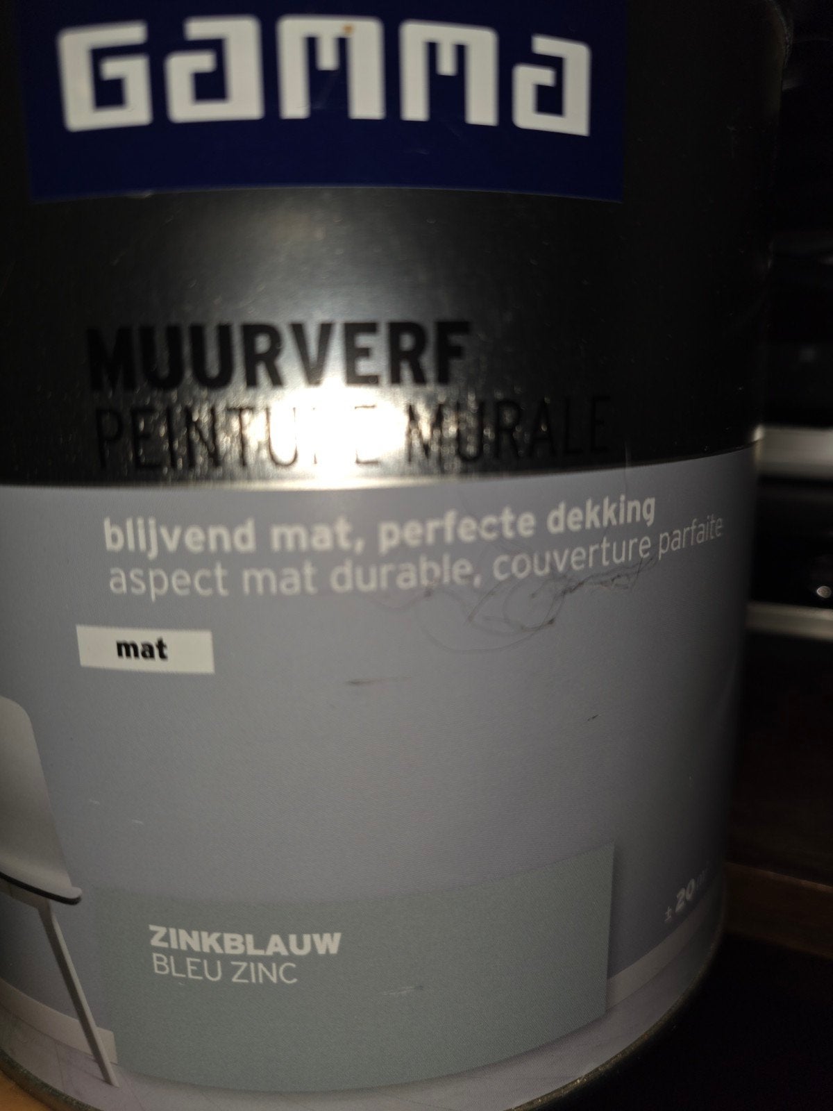 gamma muurverf zinkblauw, Ophalen of Verzenden, Nieuw, Groen