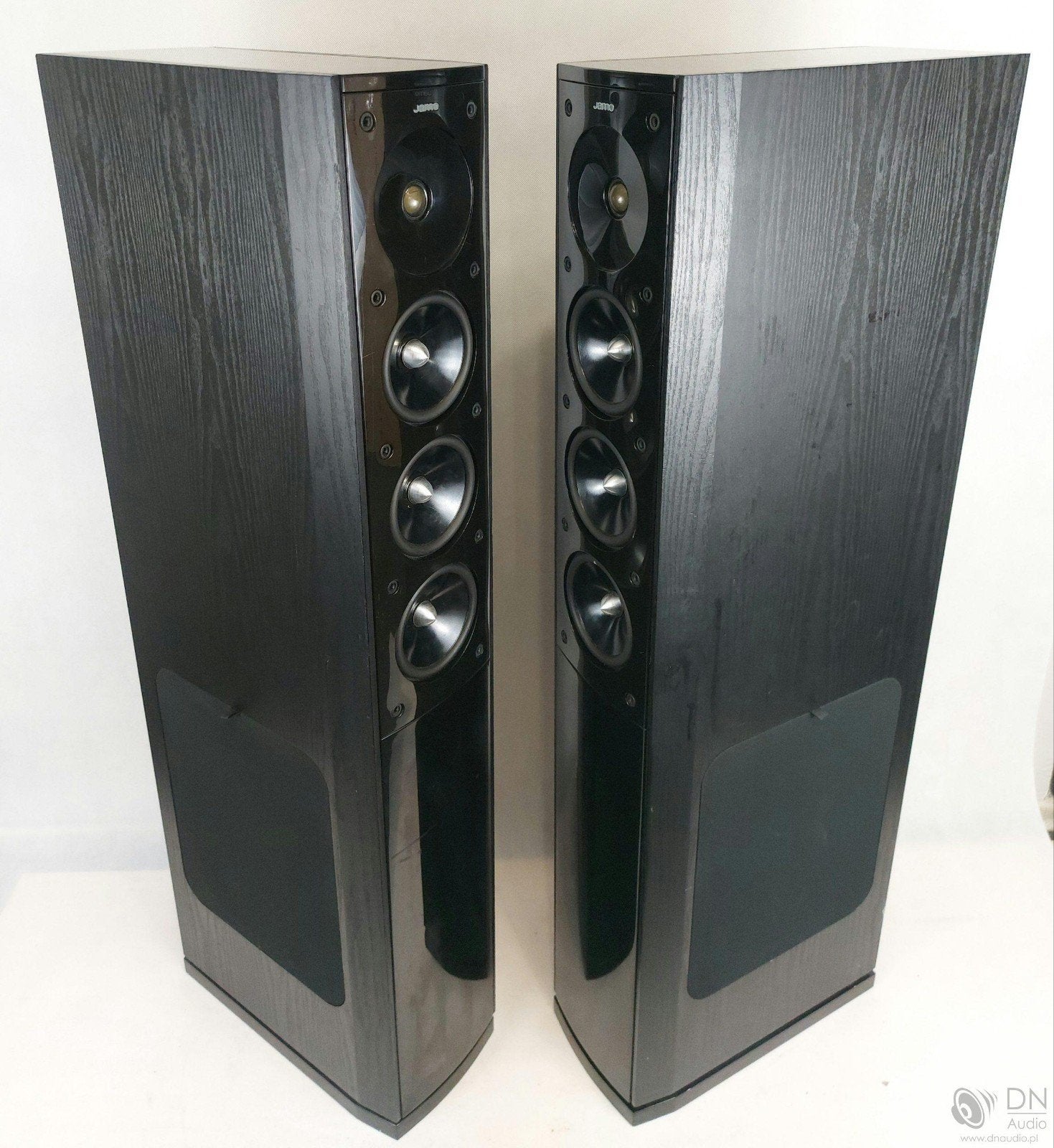 Jamo S608 Vloerstaande Luidsprekers - Zwart, Audio, Tv en Foto, Luidsprekers, Stereo speakers, Zo goed als nieuw, Basreflex, Jamo