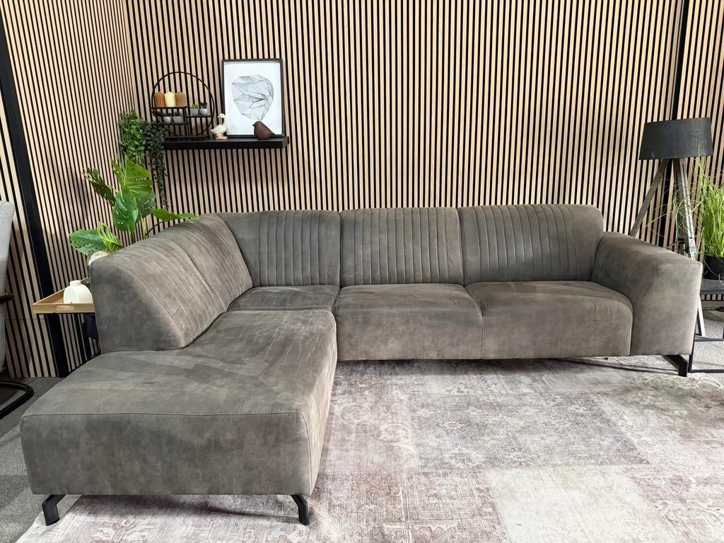 “GRATIS LEVERING” Gave kunstlederen hoekbank! 270x190, 125 tot 150 cm, Hoekbank, Ophalen of Verzenden, Zo goed als nieuw