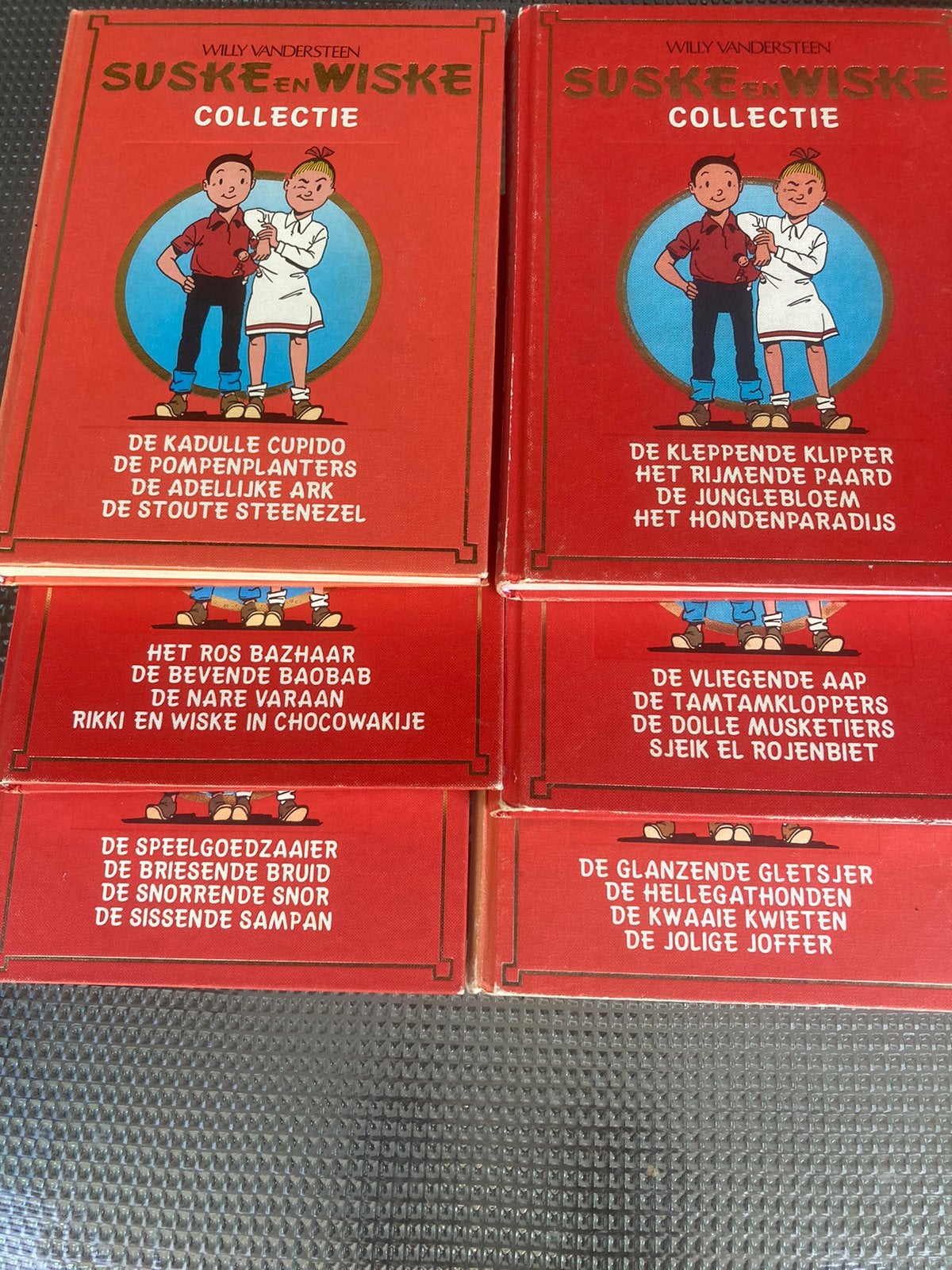 Zes albums  Suske en Wiske, Verzamelen, Ophalen of Verzenden, Suske en Wiske, Gebruikt, Boek of Spel