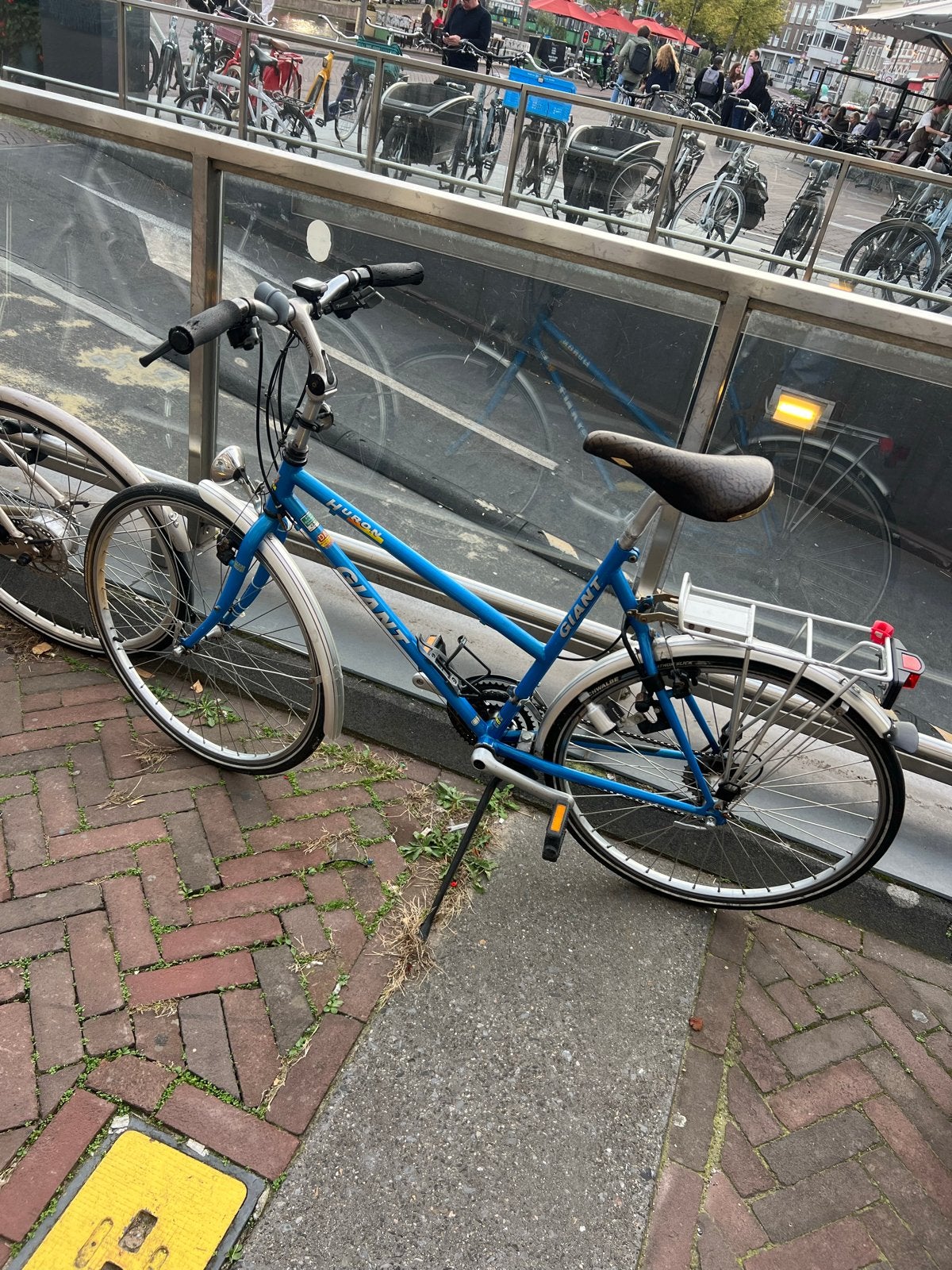 Giant Huron fiets met kleinere banden, Fietsen en Brommers, Ophalen, Gebruikt, Velgrem, Versnellingen