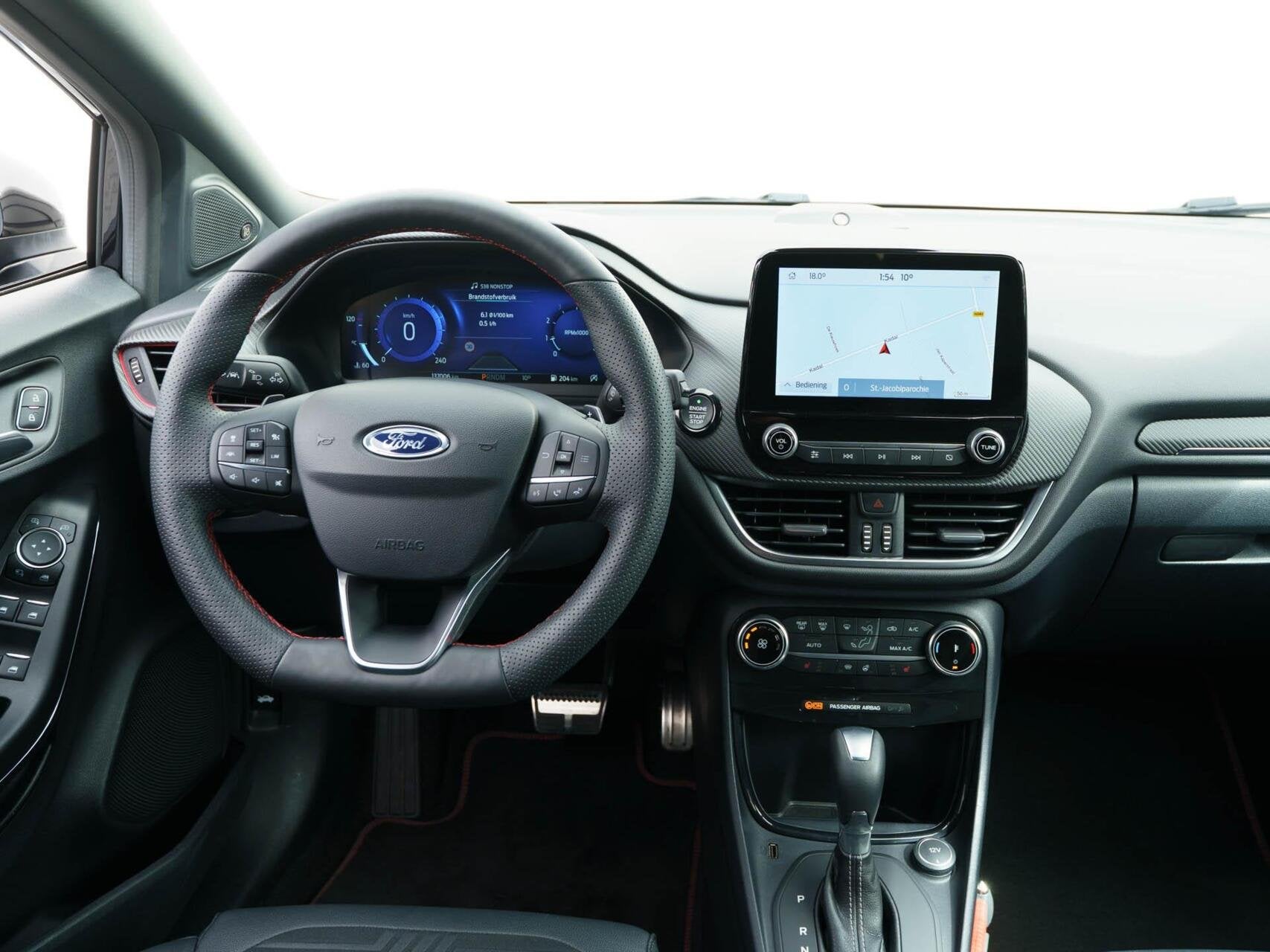 Ford Puma 1.0 EcoBoost 125pk Automaat ST-Line X | Full LED |, 1226 kg, Leder en Stof, Zwart, Origineel Nederlands