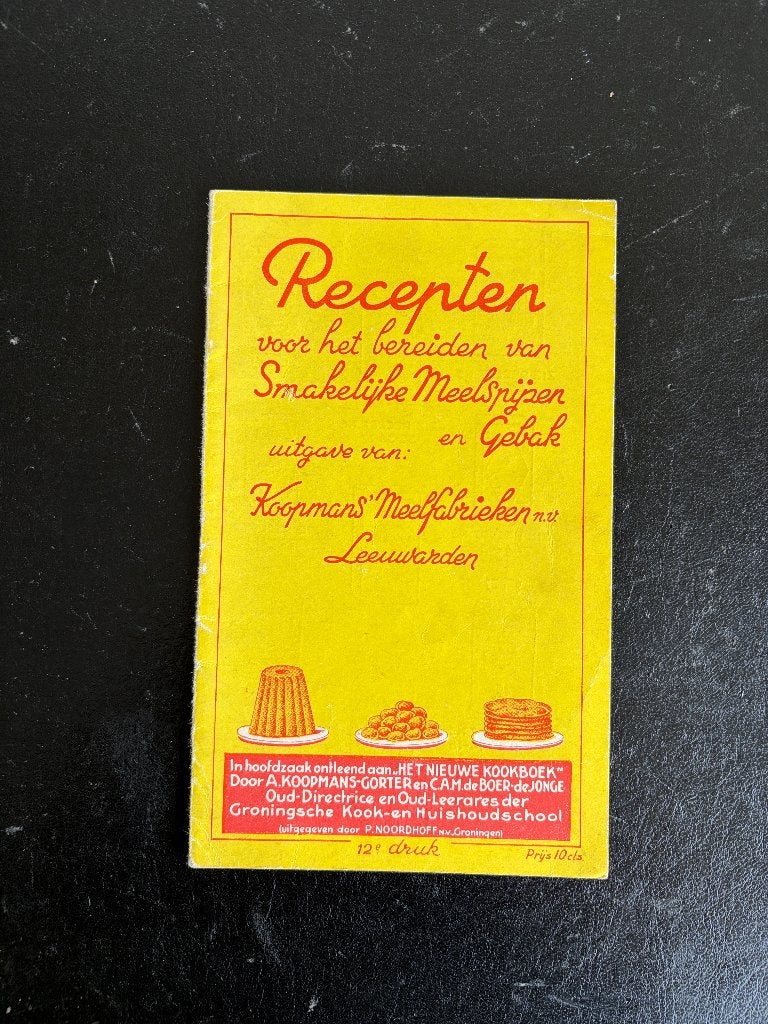 Recepten voor het bereiden smakelijke Meelspijzen - Koopmans, Ophalen of Verzenden, Gelezen, Nederland en België