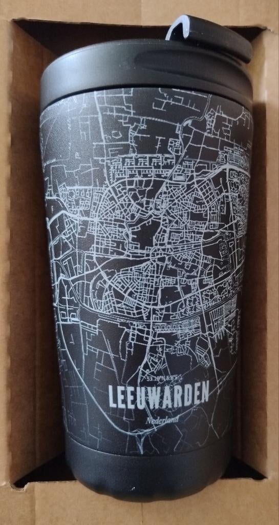 Izi travel mug thermosbeker opdruk Leeuwarden twv €30, Ophalen of Verzenden, Overige stijlen, Kop(pen) en/of Schotel(s)