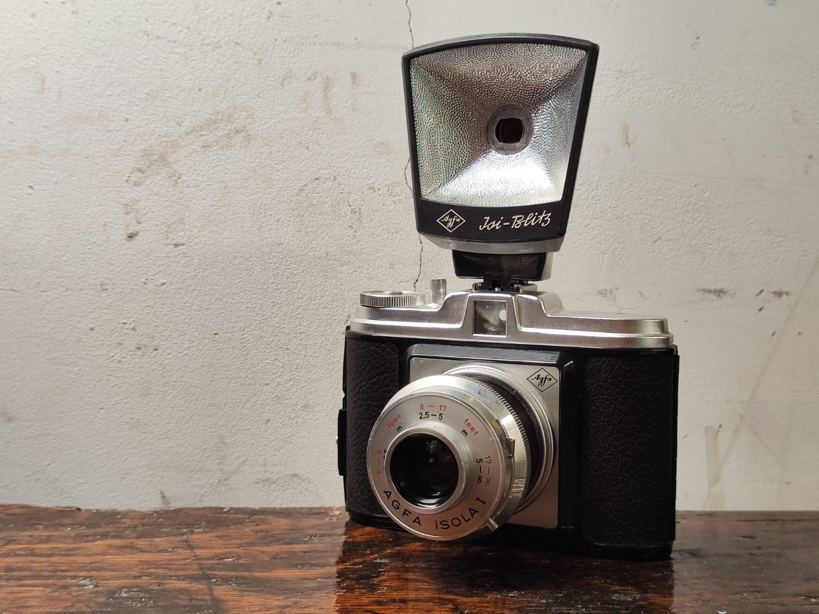 Agfa Isola 1 met Isi Blitz, Ophalen of Verzenden, Gebruikt, Compact, Overige Merken