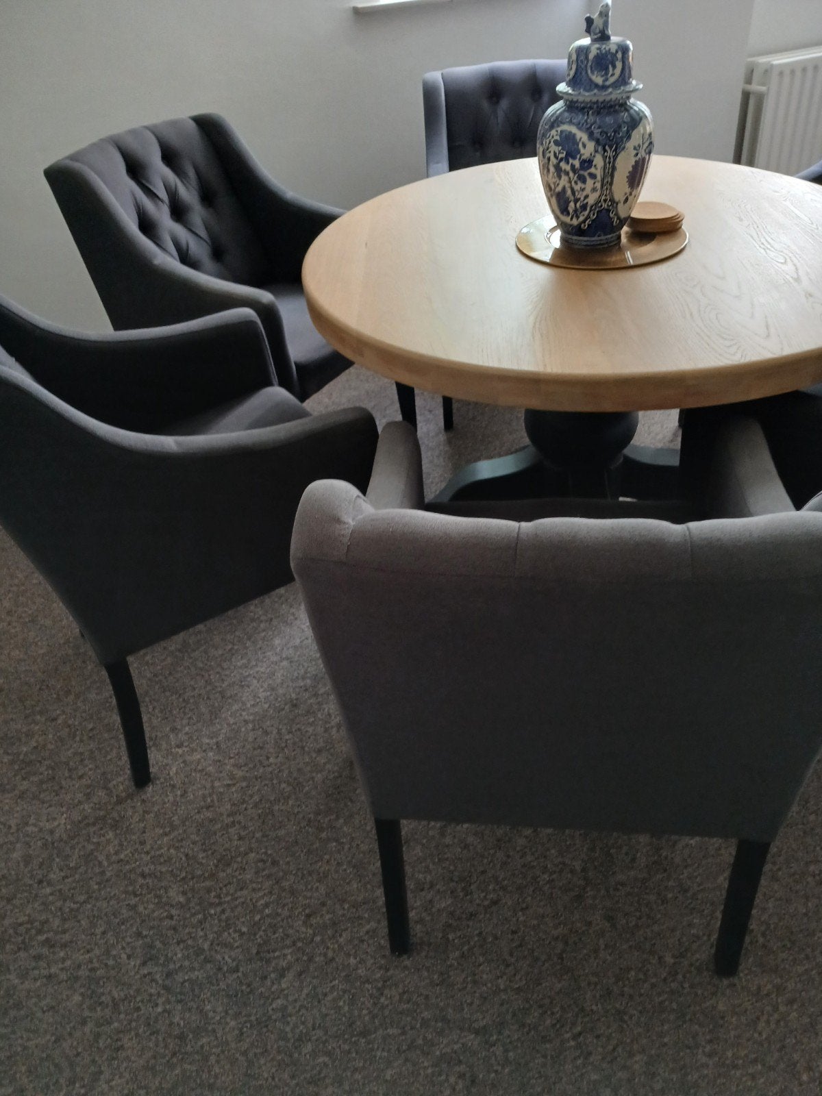 Tafel met 6 stoelen, Ophalen of Verzenden, Rechthoekig, 50 tot 100 cm