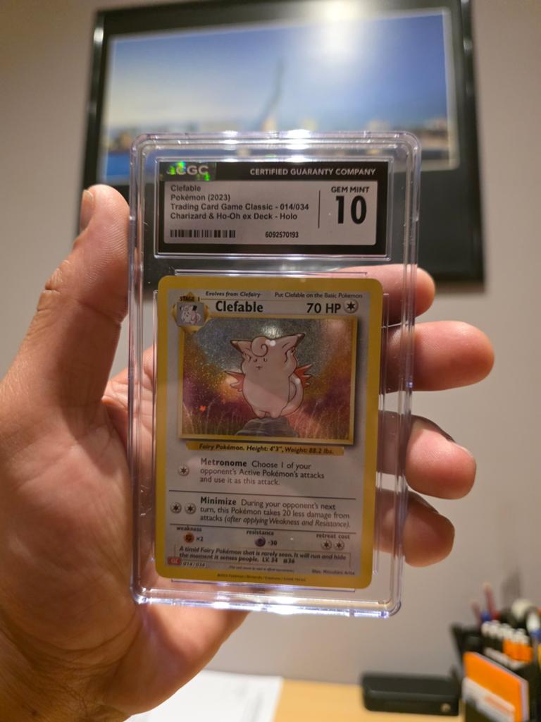 Clefable Pokémon Kaart CGC 10 Gem Mint Holo, Ophalen of Verzenden, Nieuw, Losse kaart, Foil