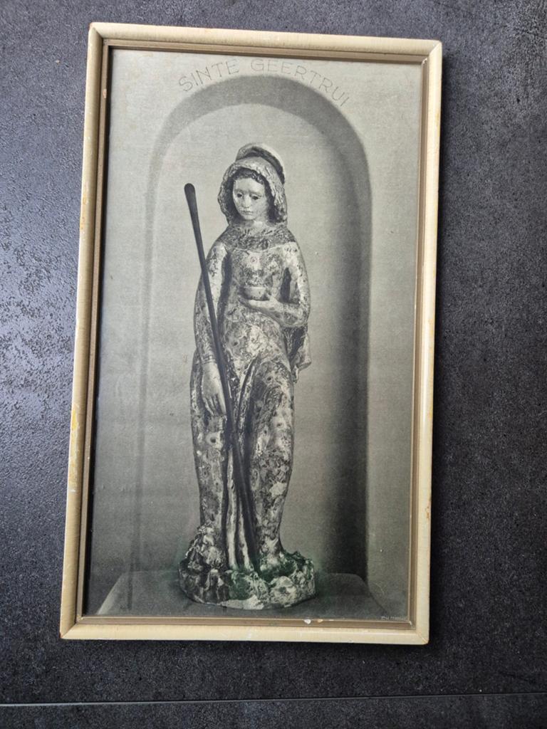Prent/schilderij sinte geertrui, Ophalen of Verzenden
