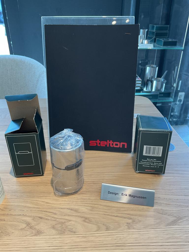 Stelton Erik Magnussen Kruidenmolen RVS Nieuw in doos, Ophalen, Overige typen, Metaal, Overige merken