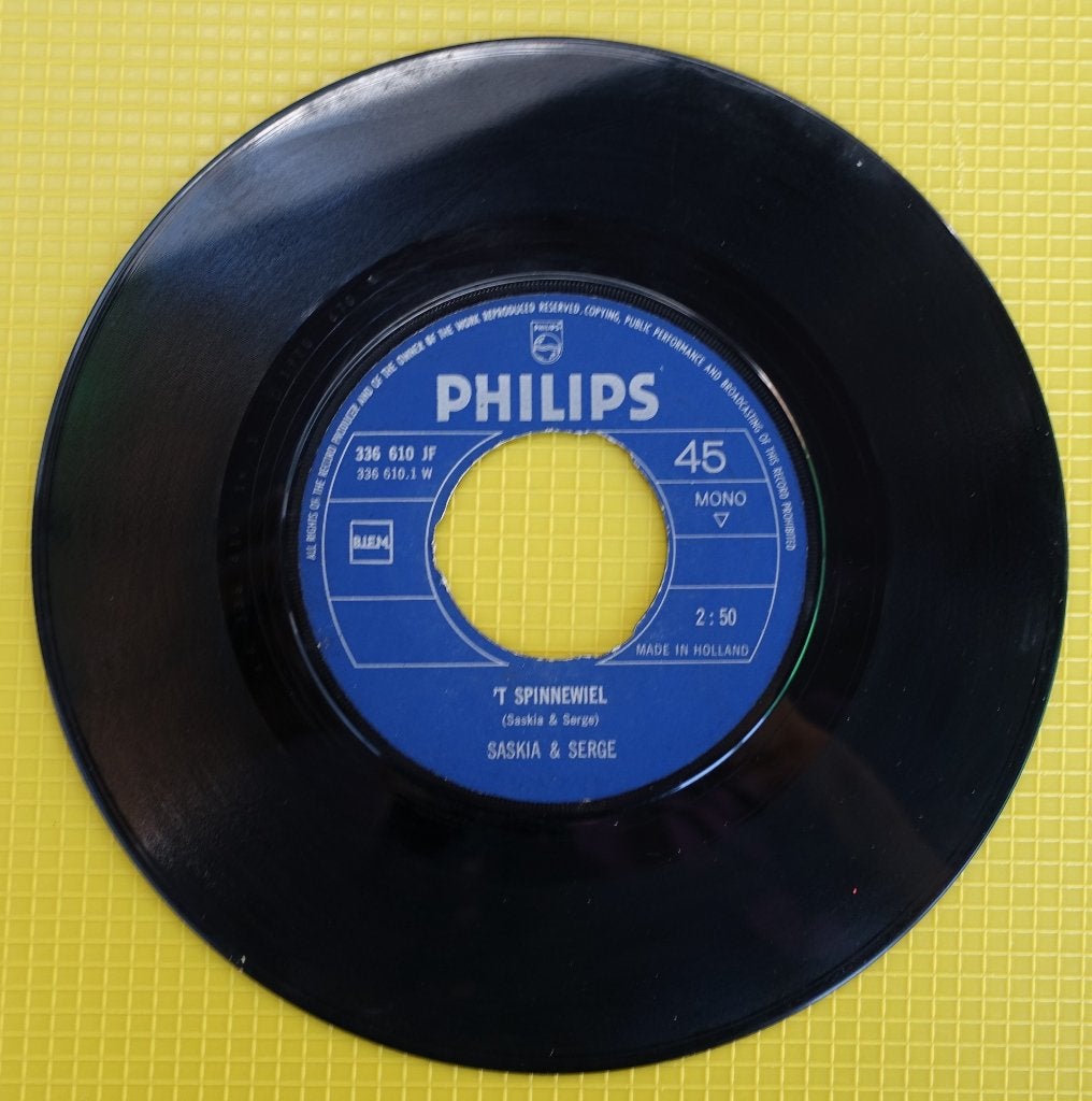 saskia & serge - t spinnewiel, Gebruikt, 7 inch, Single, Ophalen of Verzenden
