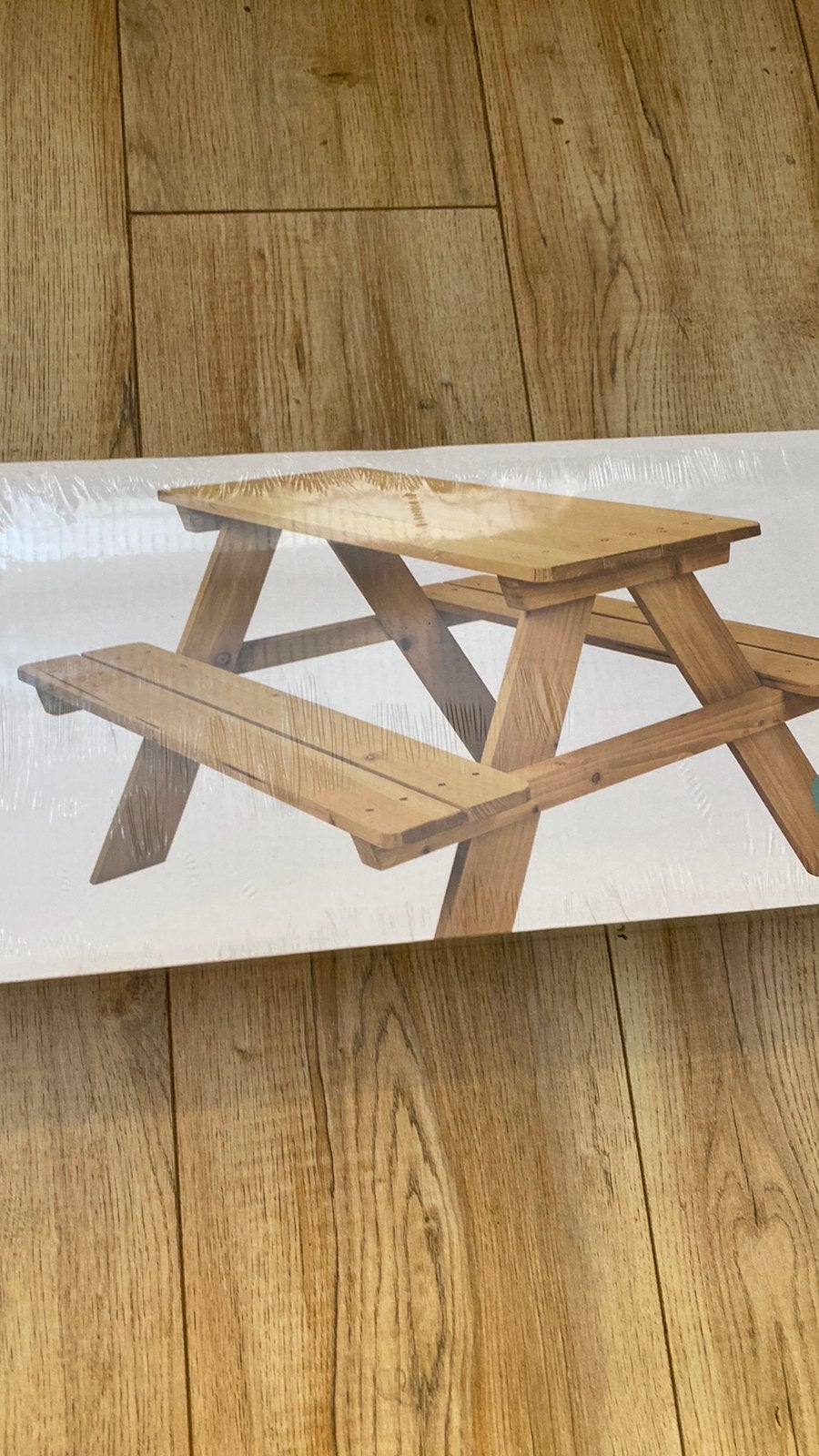 Picknicktafel kinderen. 30 euro vaste prijs., Ophalen, Zo goed als nieuw, Rechthoekig, Hout