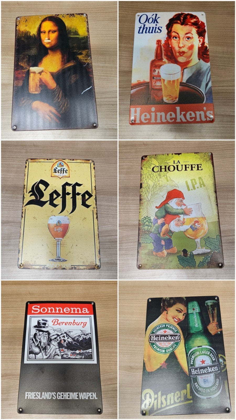 20+ verschillende bordjes, Ophalen of Verzenden, Zo goed als nieuw, Reclamebord, Plaat of Schild, Overige merken