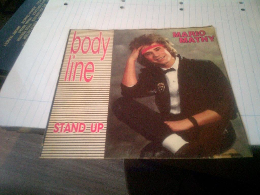 MARIO MATHY BODY - LINE - STAND UP, Cd's en Dvd's, 7 inch, 1980 - 1989, Ophalen of Verzenden, Levenslied of Smartlap
