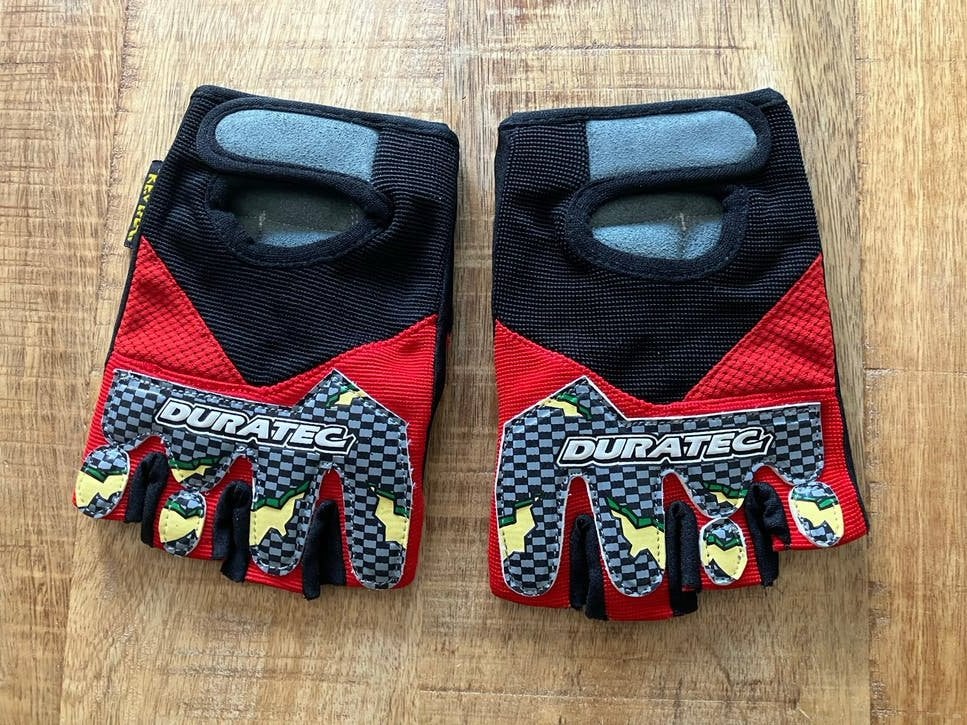 Duratec Kevlar Fiets-/Fitnesshandschoenen Rood/Zwart, Ophalen, Nieuw