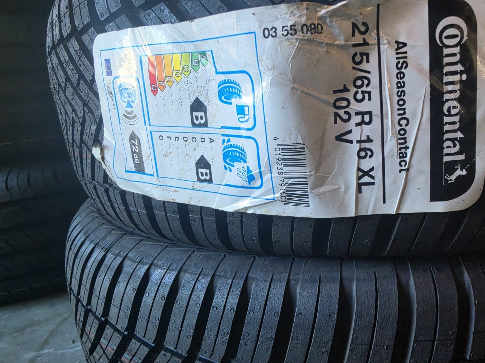 215 65 16 continental all season nieuw 75€, Ophalen, 215 mm, 16 inch, Nieuw