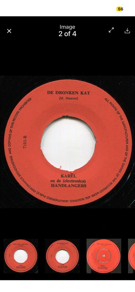 Karel en de handlangers- De Dronken Kat GEZOCHT, Cd's en Dvd's, Vinyl Singles, Ophalen of Verzenden, Zo goed als nieuw, Nederlandstalig
