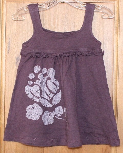 CKS – Paars topje met bloemenprint & ruches – Maat 104, Meisje, Ophalen of Verzenden, Shirt of Longsleeve, CKS