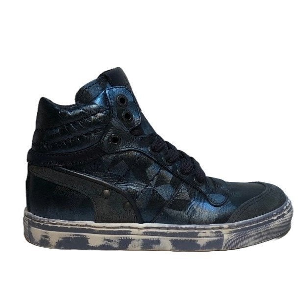 PIEDRO maat 37 lerensneaker blauw metallic SUPER SALE, PIEDRO, Verzenden, Jongen of Meisje, Schoenen