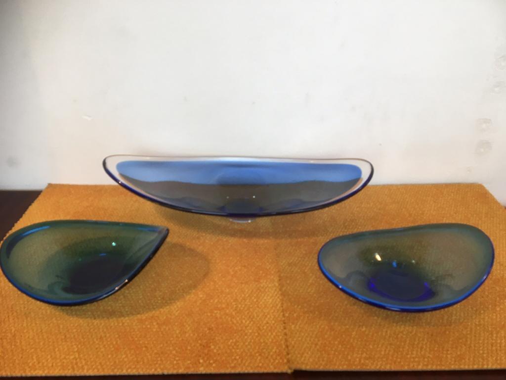 Mooie schalen Holmegaard Deens design, Ophalen of Verzenden, Zo goed als nieuw, Rond, Glas