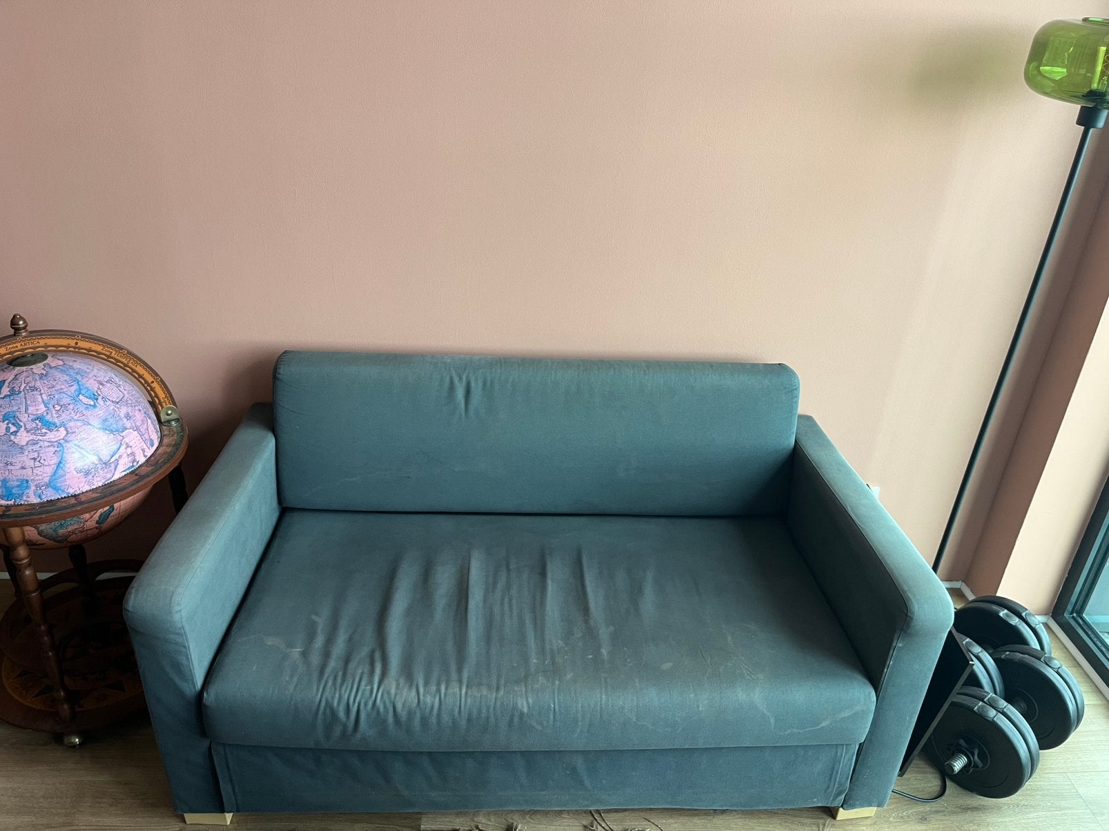 Solsta ikea slaapbank, Ophalen, Gebruikt, Tweepersoons, 75 tot 100 cm