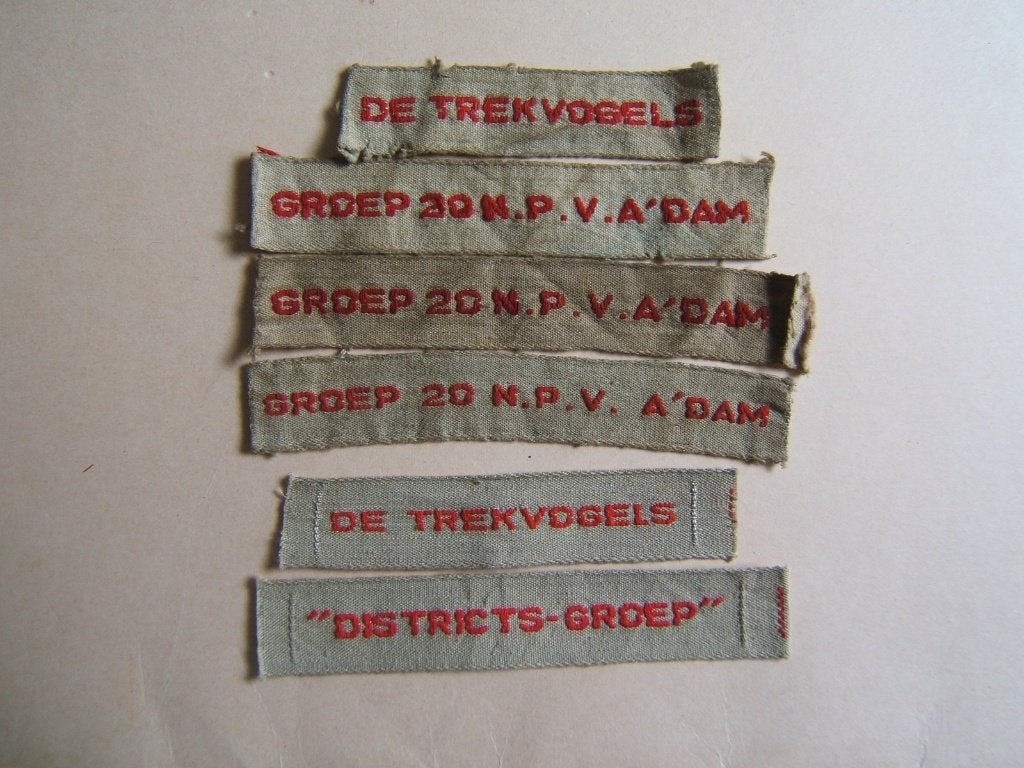 scouting 6x groep 20 districtsgroep allen verschillend, Verzamelen, Scouting, Embleem, Speld of Insigne, Ophalen of Verzenden