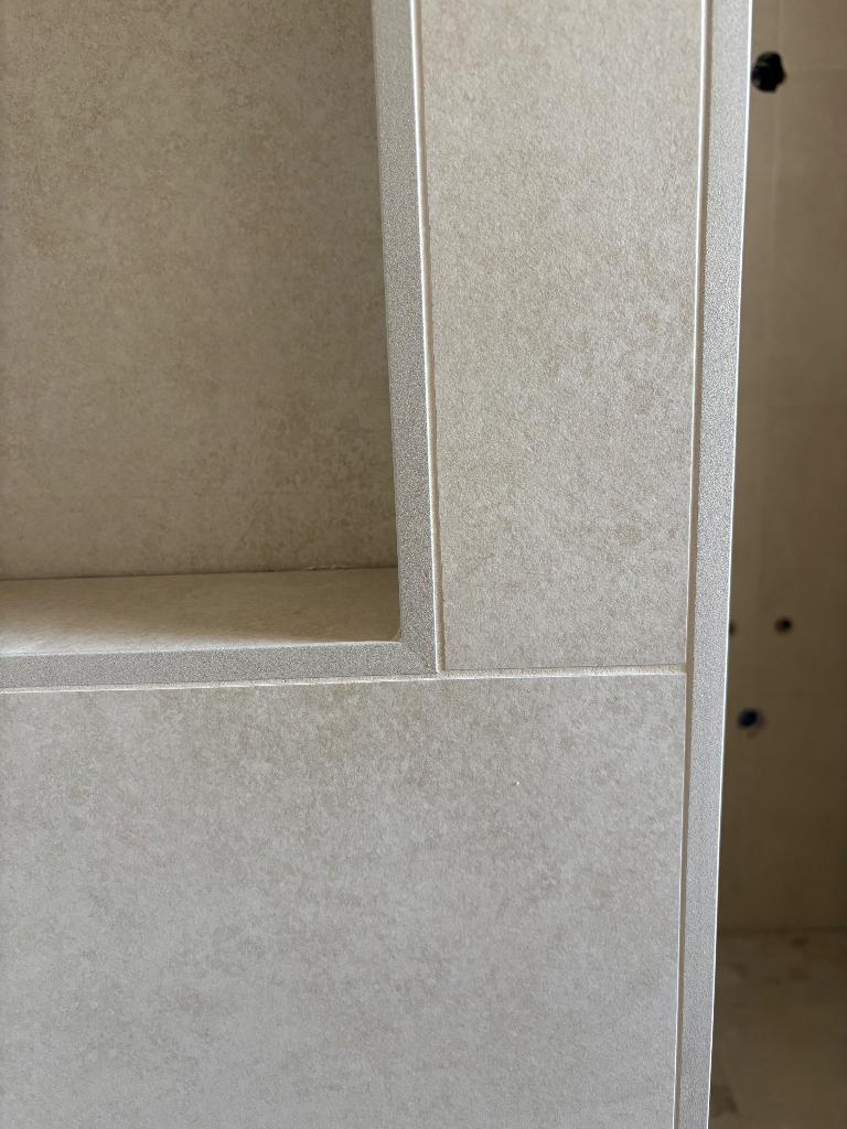 Aluminium tegelprofiel mat steen beige, Doe-het-zelf en Verbouw, Tegels, Ophalen, Overige typen, Nieuw, Minder dan 20 cm