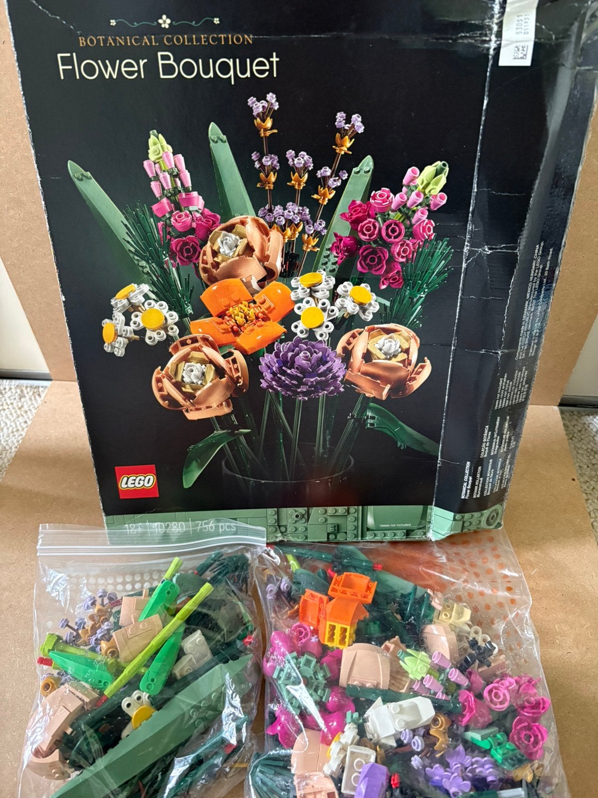 LEGO Botanicals Bloemenboeket setnummer 10280, Kinderen en Baby's, Ophalen of Verzenden, Zo goed als nieuw