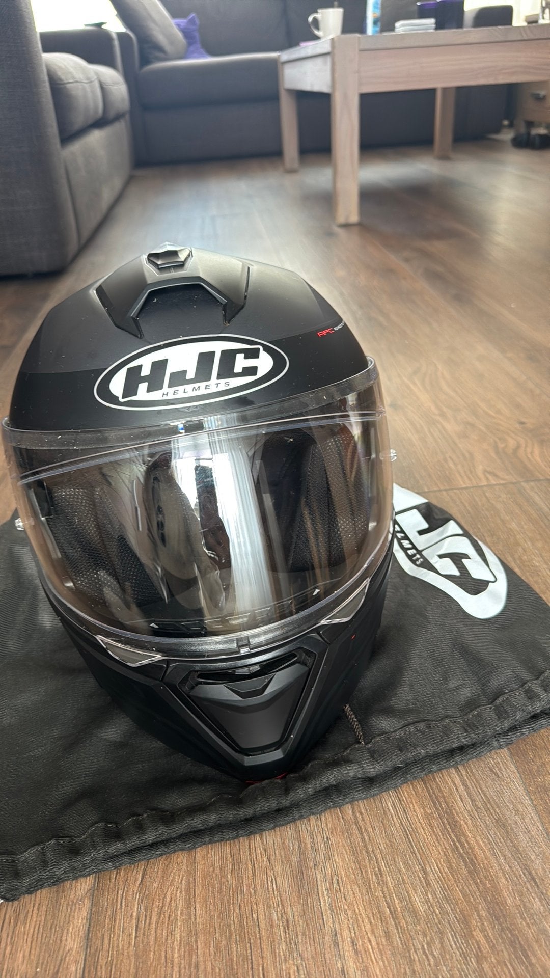 Motorhelm HJC I90, Motoren, Ophalen, Tweedehands, Systeemhelm, HJC