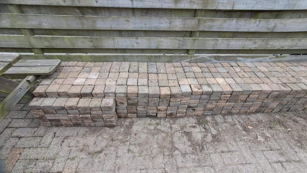 Gratis tuin stenen 10x10x6(h)cm, Tuin en Terras, Gaas en Draad, Ophalen, Gebruikt, Minder dan 10 meter