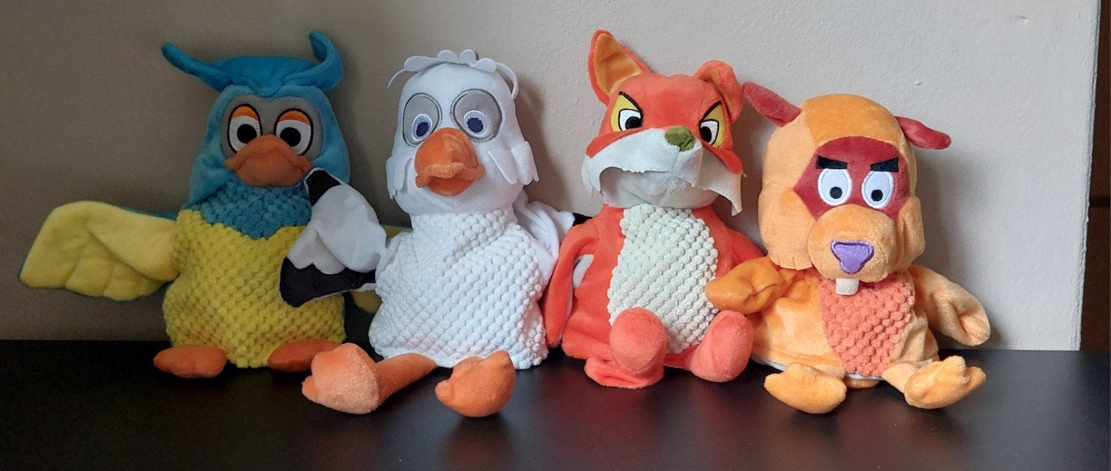 Set van 4 handpoppen van de Fabeltjeskrant, Ophalen, Overige merken, Overige karakters, Zo goed als nieuw