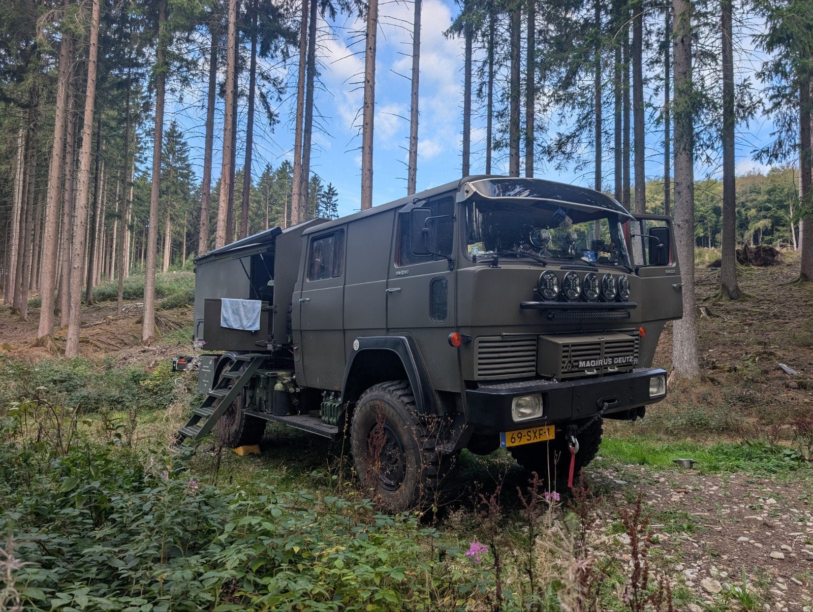 Magirus-deutz 170 D11 overlander camper 1982 bel.vrij, Overige merken, Buscamper of Camperbus, Tot en met 2, 6 tot 7 meter