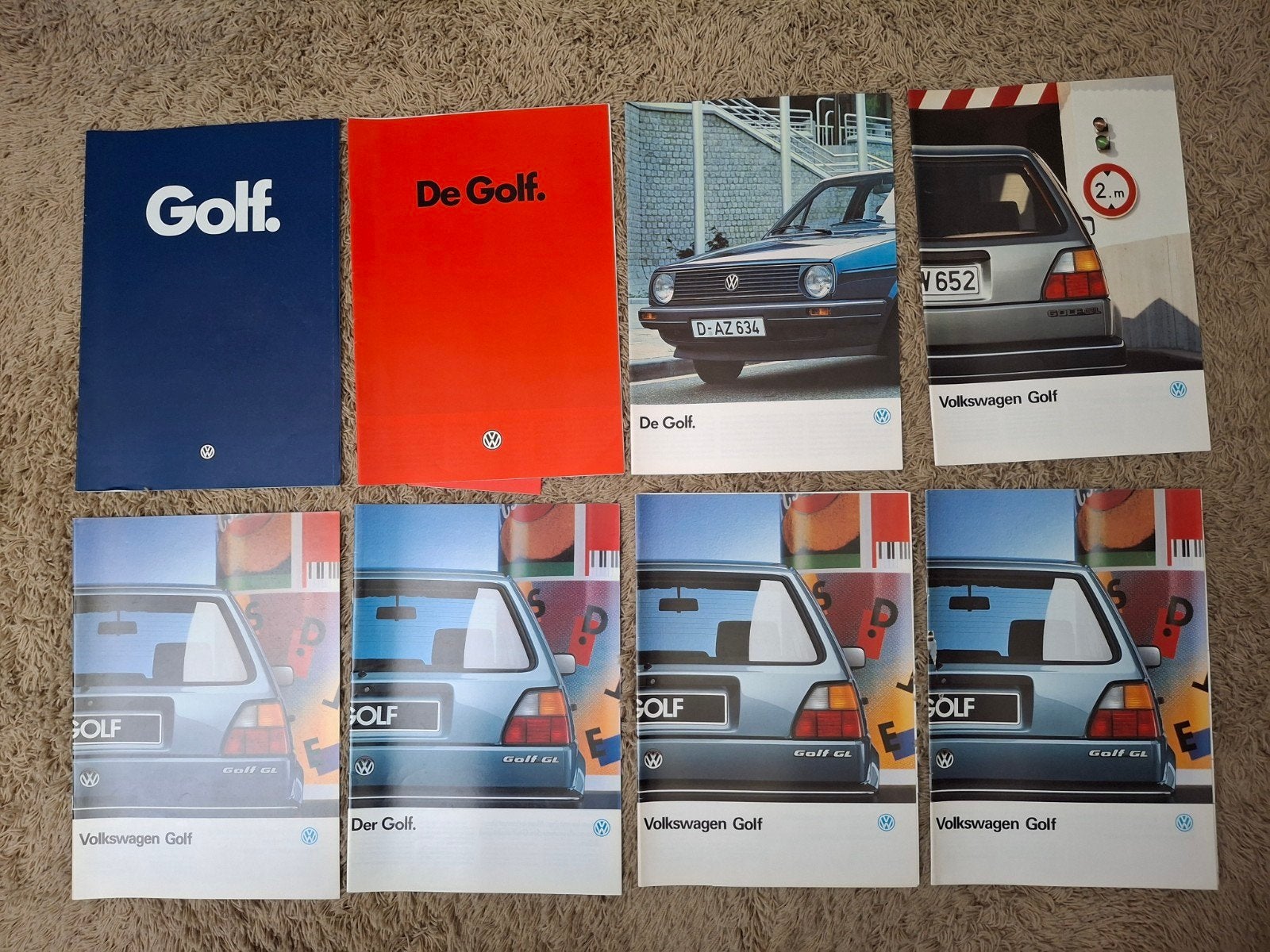 lot autofolders VW Golf 2, Boeken, Verzenden, Volkswagen
