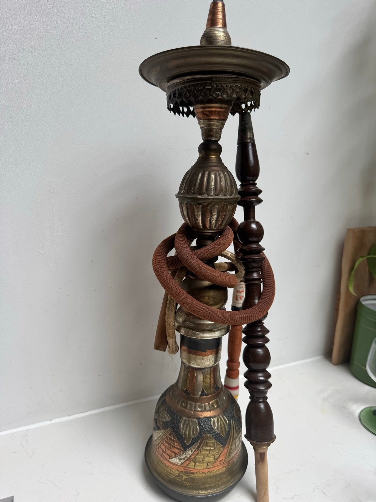 Antieke Shisha / Waterpijp - Decoratief, Ophalen of Verzenden