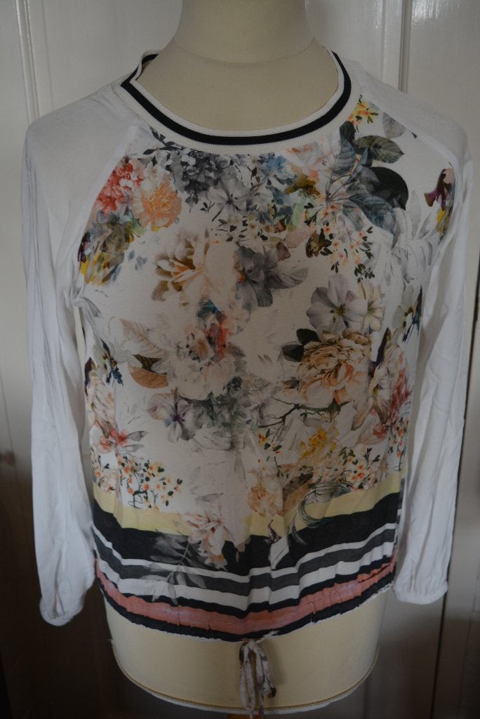 Summum, mooi shirt/tuniek met bloempatroon, maat S, Kleding | Dames, Summum, Overige kleuren, Ophalen of Verzenden, Zo goed als nieuw