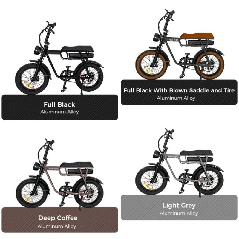 EB2 Fatbike - 250W motor - 80 km actieradius - zwart, Fietsen en Brommers, Elektrische fietsen, Overige merken, Nieuw, Ophalen of Verzenden