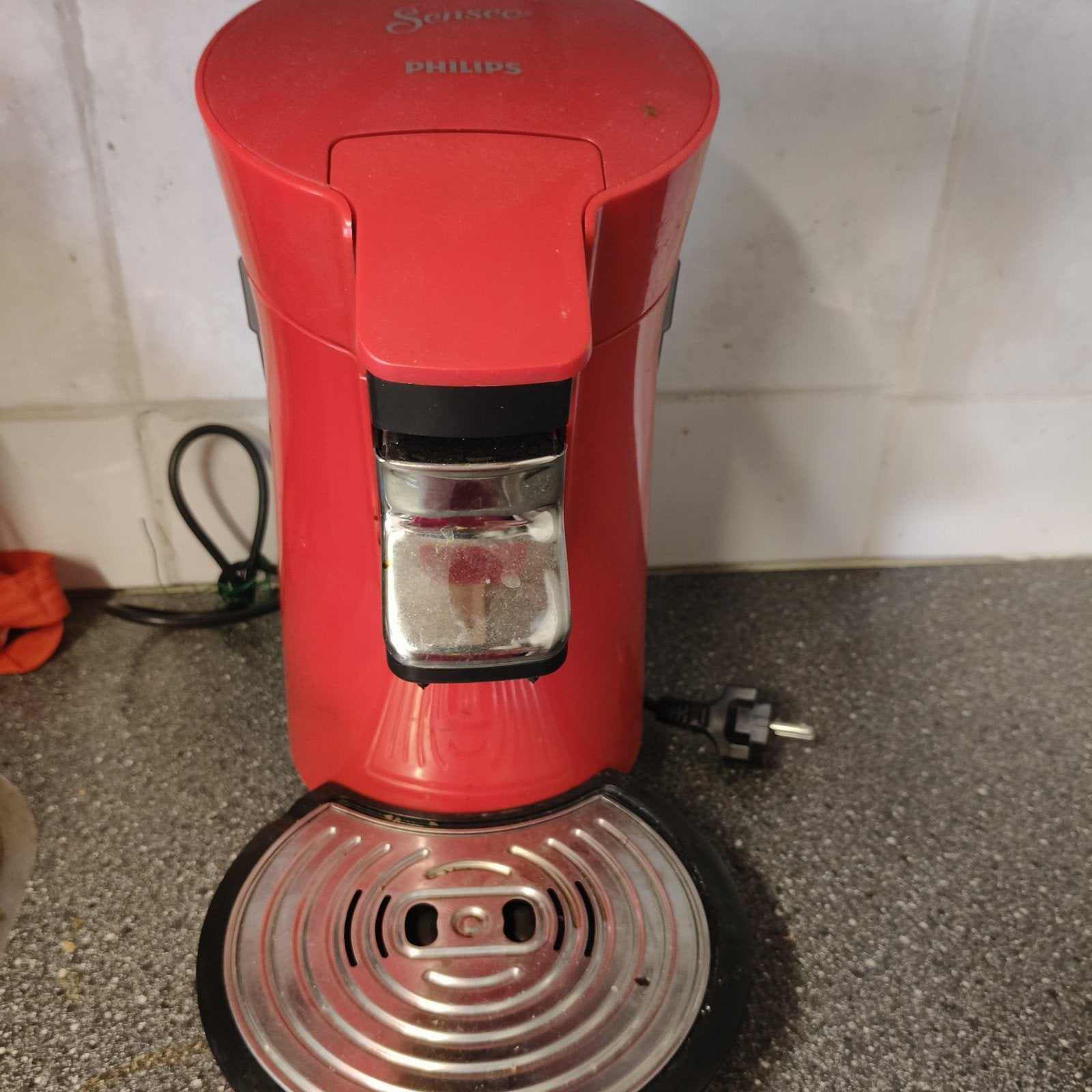 Philips Senseo Koffiezetapparaat Rood, Gebruikt, Koffiemachine, Ophalen of Verzenden, 1 kopje