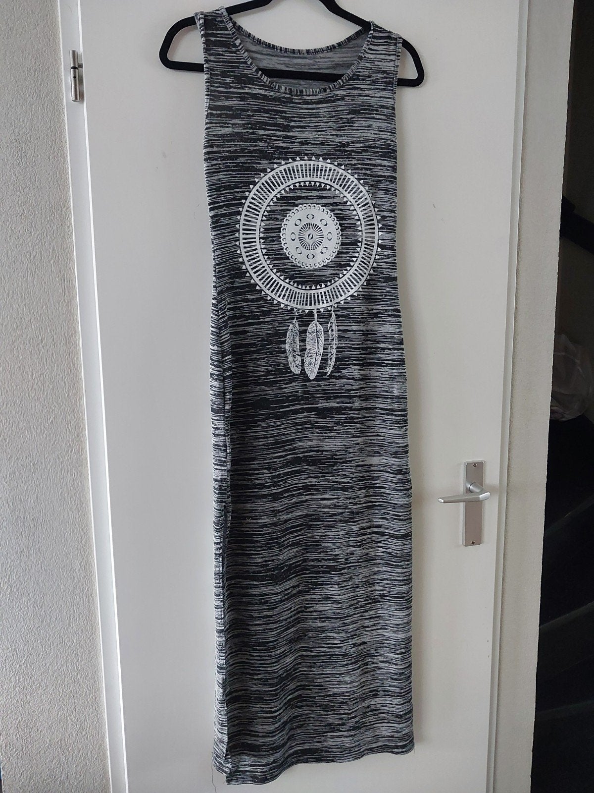 Maxi jurk met dromenvanger print, maat M, Maat 38/40 (M), Meerkleurig, Ophalen of Verzenden, Gedragen