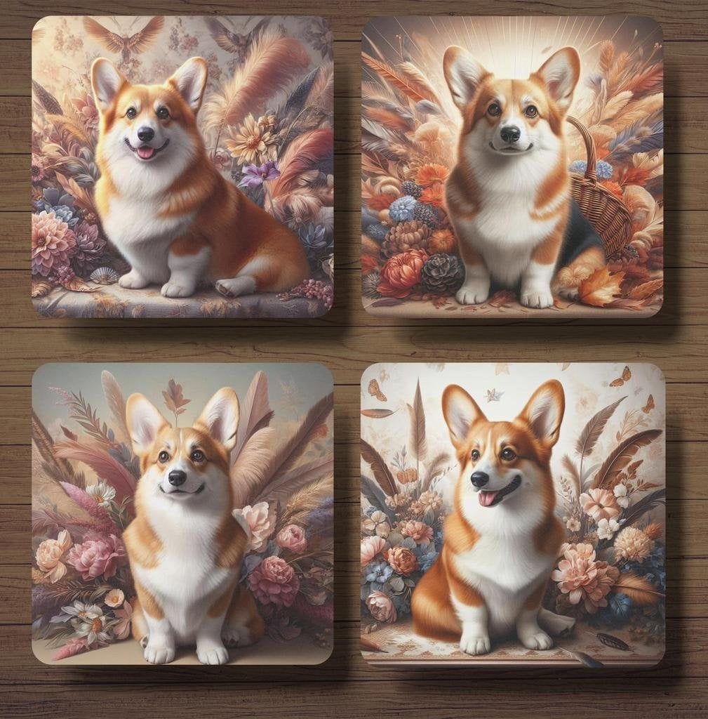 Corgi Barok stijl onderzetters met houder, Ophalen of Verzenden, Nieuw