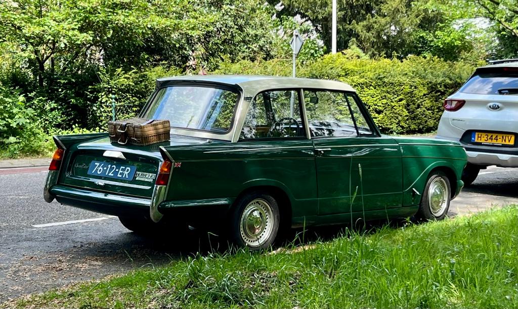 Triumph Herald 1.3 13/60 1968 Groen, Auto's, Triumph, Achterwielaandrijving, 1360 cc, 60 pk, Origineel Nederlands